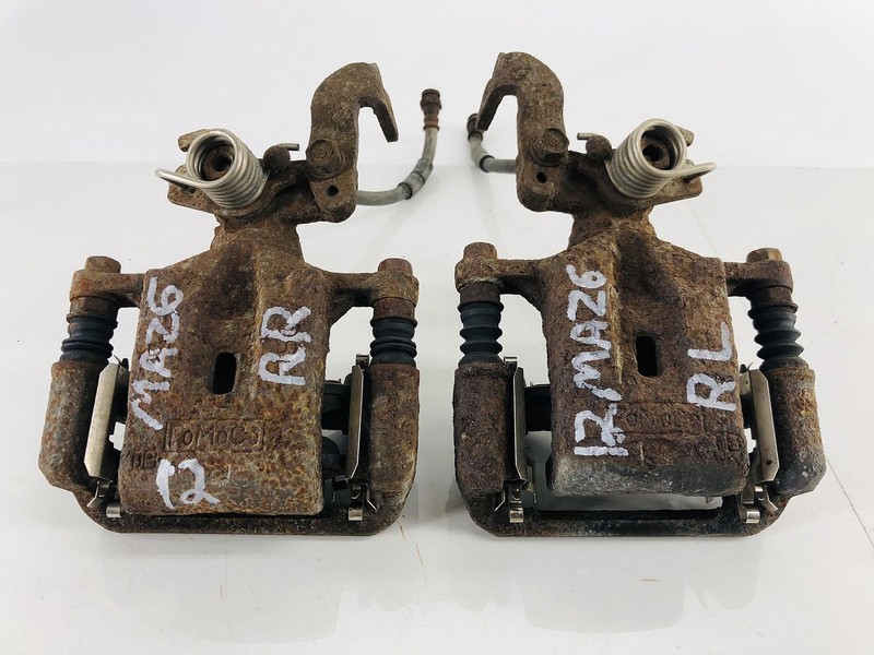 06-13 MAZDA 6 FWD REAR LEFT & RIGHT SIDE ABS BRAKE CALIPER OEM