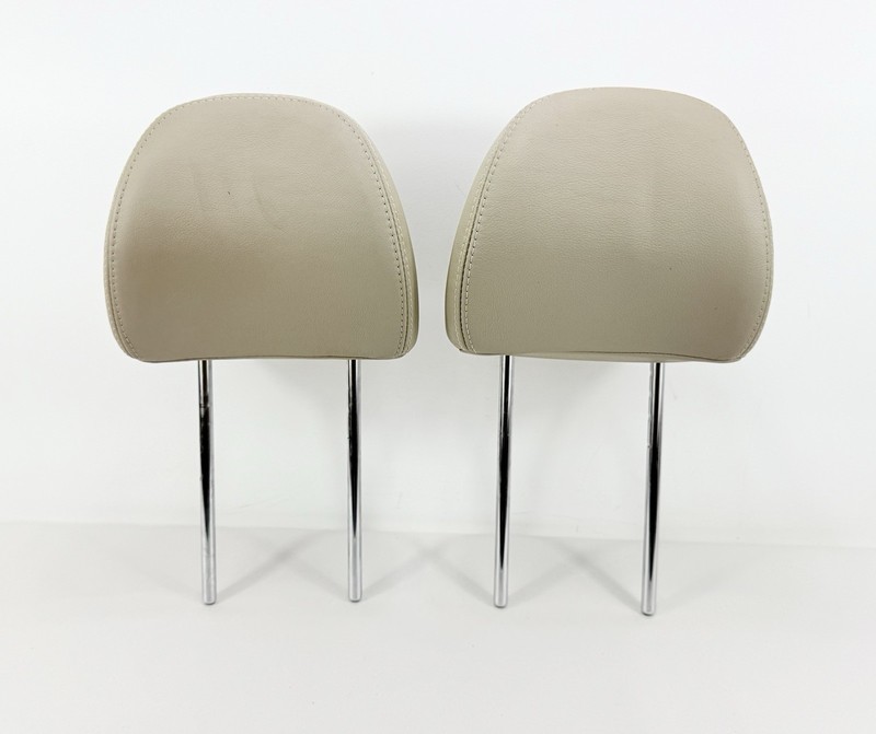 2011-2013 Kia Optima Front Left LH Right RH Headrest Set Tan Beige Leather OEM