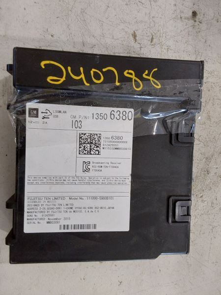 2016 GMC SIERRA Radio Receiver ID 13506380