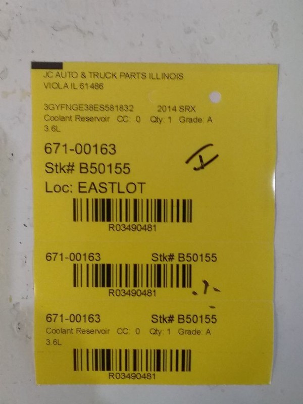 Coolant Reservoir Fits 14-20 IMPALA 3490481