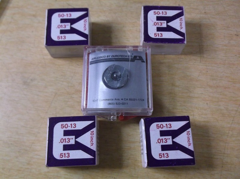 NEW Airlessco Durotech 102-513 Tungsten Carbide Spray Tip Kit NOS *FREE SHIP*