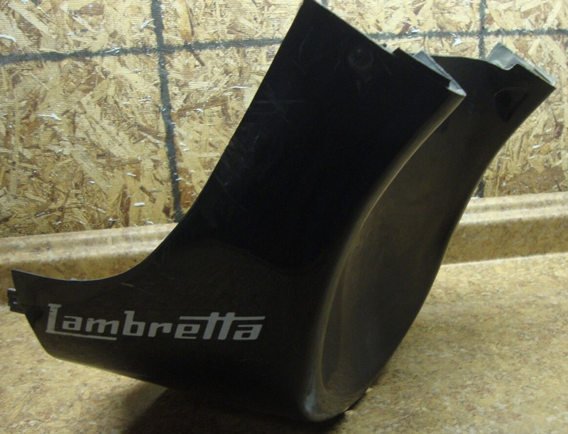 2008 Lambretta Uno 150 Scooter Lower Belly Plastic Cover Black Body Work H12