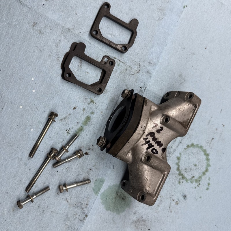 1972 Arctic Cat Puma,Cheetah 440 vintage Snowmobile Motor Carburetor Intake