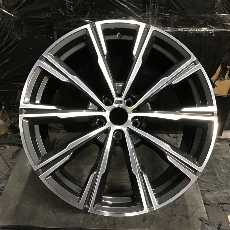 2019-2023 BMW X5 X6 86461 Wheel 20x9 10 Spoke Rim Charcoal Machined 36118071996