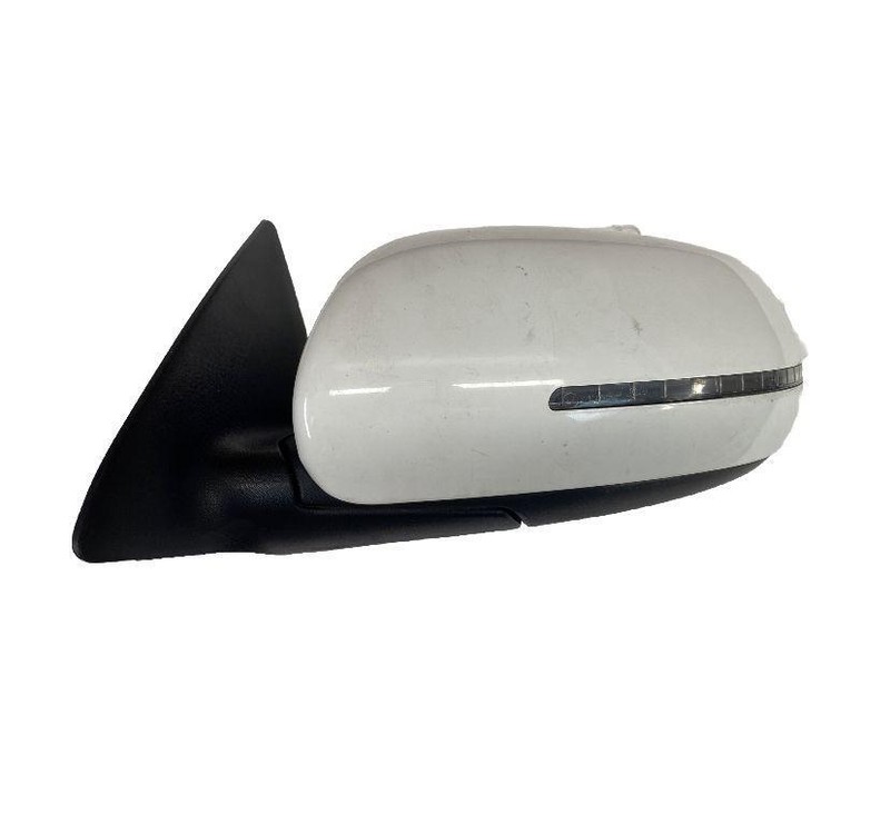 Kia Forte door mirror 10 13 left side coupe turn signal white asy OEM 876051M005