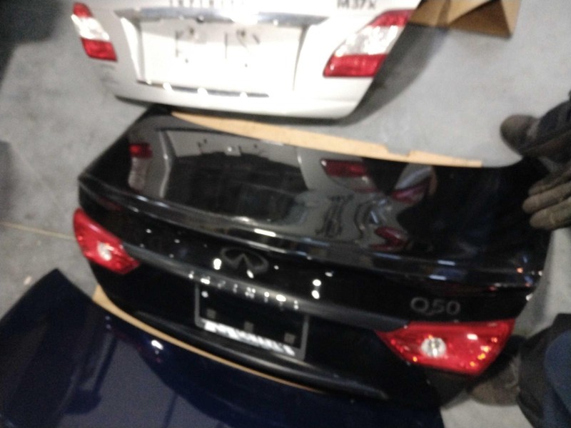 2016 INFINITI Q50 Deck Lid Trunk Lid Black OEM Used 265504HB1C 90000 Miles
