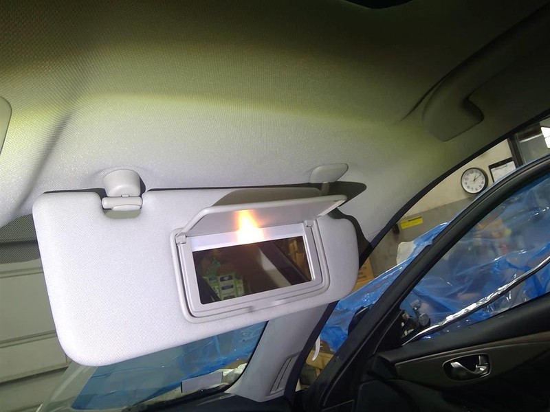 Passenger Sun Visor Illuminated Fits 14-23 INFINITI Q50 1777577