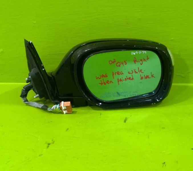 02 INFINITI Q45 PASSENGER POWER SIDE VIEW MIRROR WITH REAR VIEW OEM 167-79
