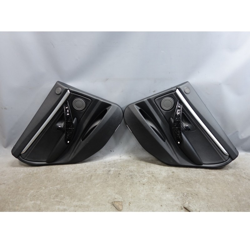 14-19 BMW F34 3-Series Gran Turismo GT Rear Interior Door Panel Pair Black OEM