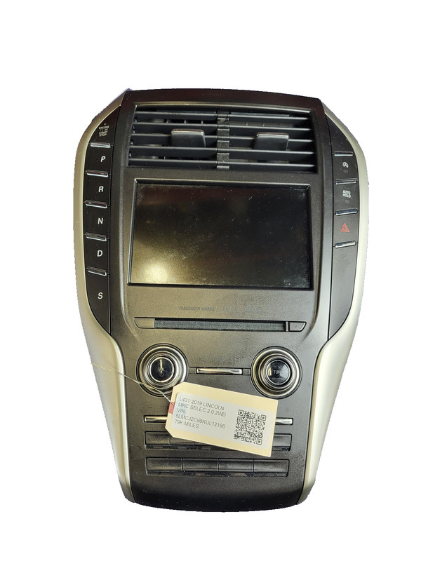 Used Oem Lincoln Dash Display Climate Control Bezel for 2019 MKC Selec 2.0L 2WD