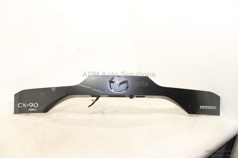 2024 - 2025 MAZDA CX90 REAR LIFTGATE TRUNK GARNISH GRAY EMBLEM CAMERA BUTTON OEM