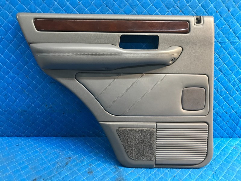 95-02 Range Rover Door Panel LEFT DRIVER REAR BACK Leather Gray