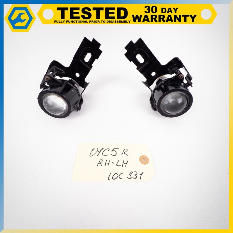 97-04 CHEVROLET CORVETTE C5 FRONT LEFT RIGHT FOG LIGHT LAMP W/ BRACKET SET OEM
