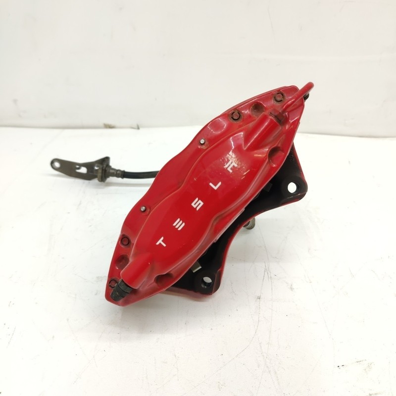 12-16 OEM Tesla Model S Rear Left Driver Side Brake Caliper Brembo Red 29005 S13