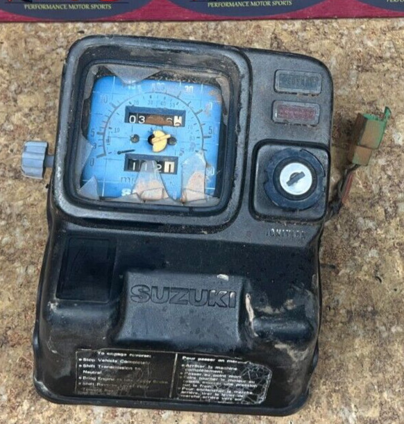 1985 Suzuki LTF 250 ATV Quad Runner Dash Speedometer Ignition Mounts LT250 4x4