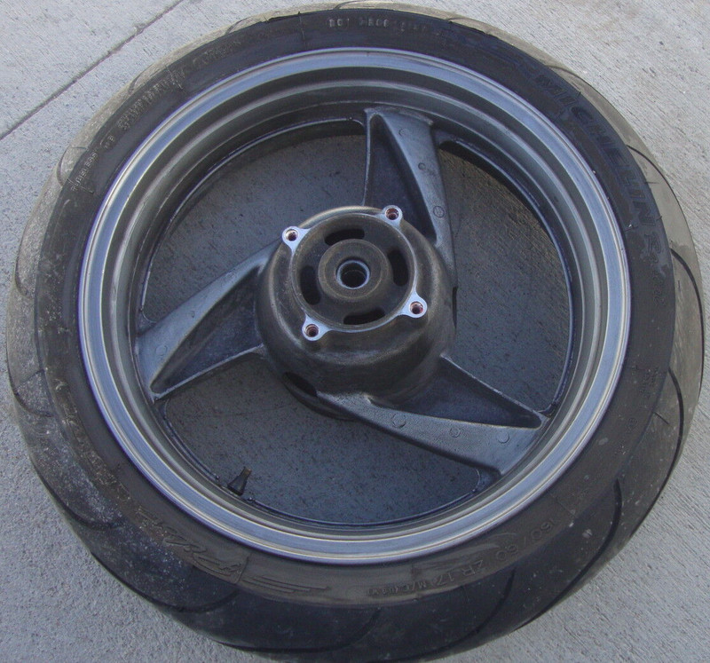 1994 Kawasaki Ninja ZX600 ZX 600 ZX-6 Rear Rim Tire Wheel 160/60 ZR17 ZR 17