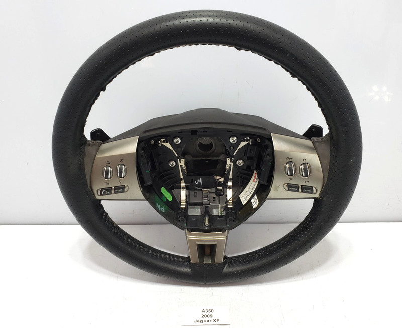✅ 2009-2011 OEM Jaguar XF XFR Steering Wheel Leather W/ Switches