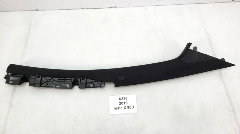 ✅ 16-20 OEM Tesla Model X Front Right Passenger Upper A Pillar Trim Alcantara