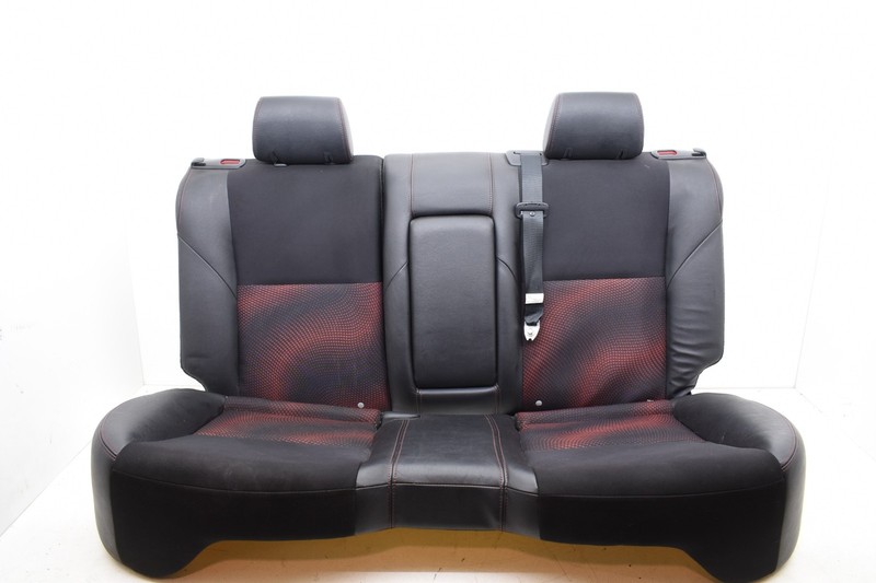 2011 Mazdaspeed 3 Hatchback Rear Seat Set Black Red Stitching OEM KW65