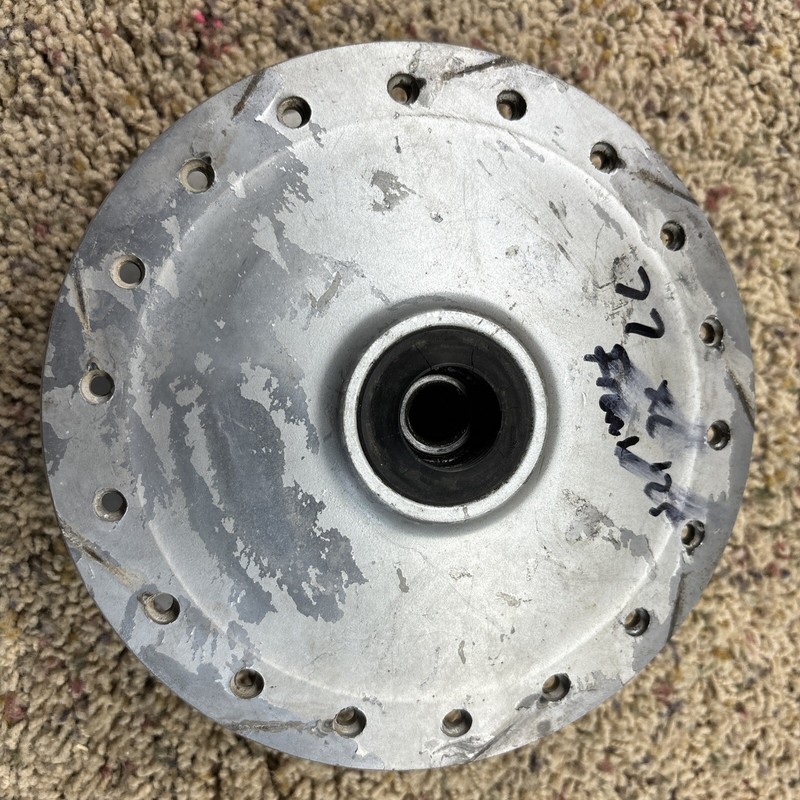 1977 78? Honda 125xl XL125 Front Wheel Brake Hub Outer Piece Spoke Hub Good
