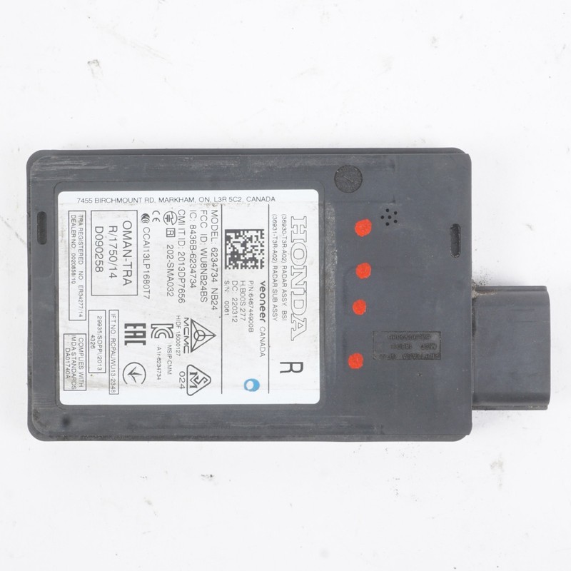 19-2022 Acura ILX Rear Blind Spot Radar Distance Sensor Right 36930-T3R-A02 OEM