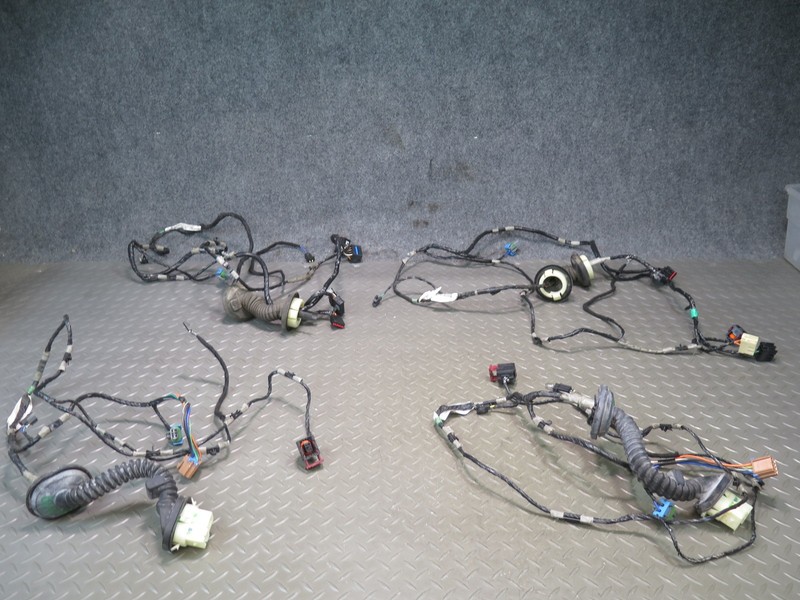 2003-2007 HUMMER H2 FRONT & REAR LEFT & RIGHT DOOR WIRE WIRING HARNESS SET OF 4