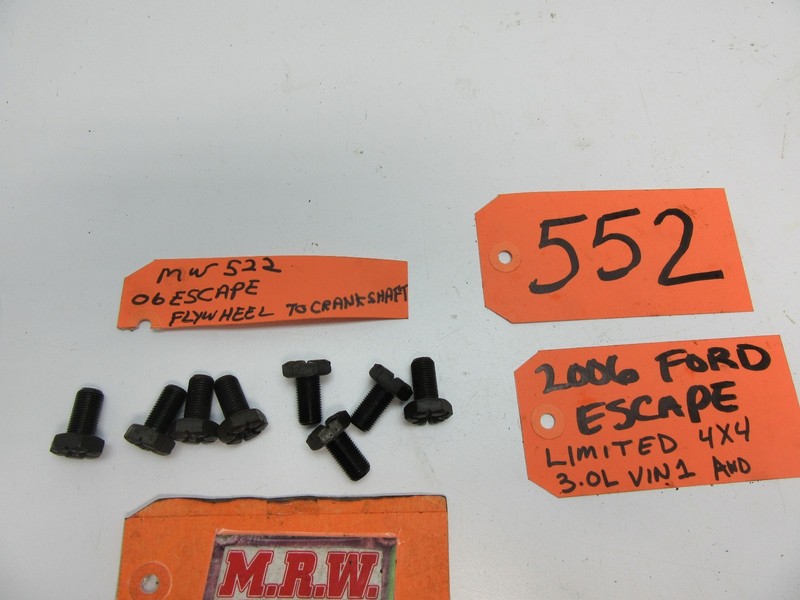 ESCAPE MARINER TRIBUTE BOLT BOLTS FLYWHEEL TO CRANKSHAFT FLEX PLATE AUTO 3.0L OE