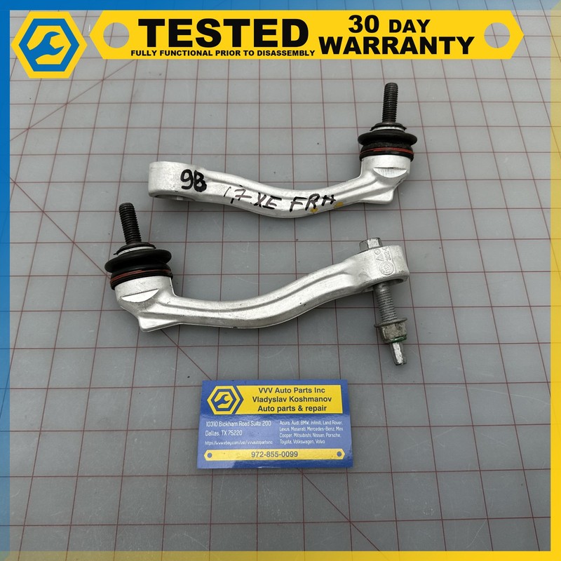 16-23 JAGUAR XE XF RWD FRONT RIGHT LEFT STABILIZER BAR END LINK PAIR OEM
