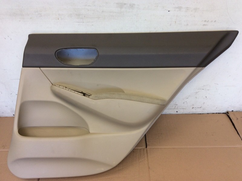 06-08 Civic 4Dr LX Right Passenger Side Rear Door Panel Lining Beige Liner OEM