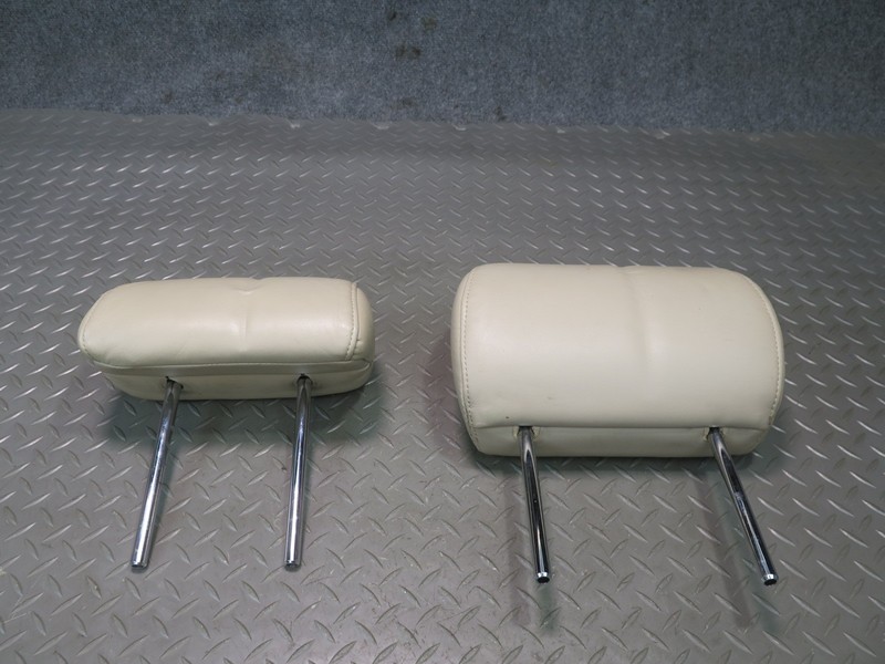 2003-2007 LEXUS LX470 REAR LEFT OR RIGHT & CENTER LEATHER HEADREST SET OF 2