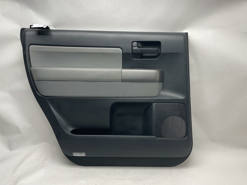 2008-2011 TOYOTA SEQUOIA **REAR** LEFT DRIVER DOOR TRIM PANEL GRAY OEM
