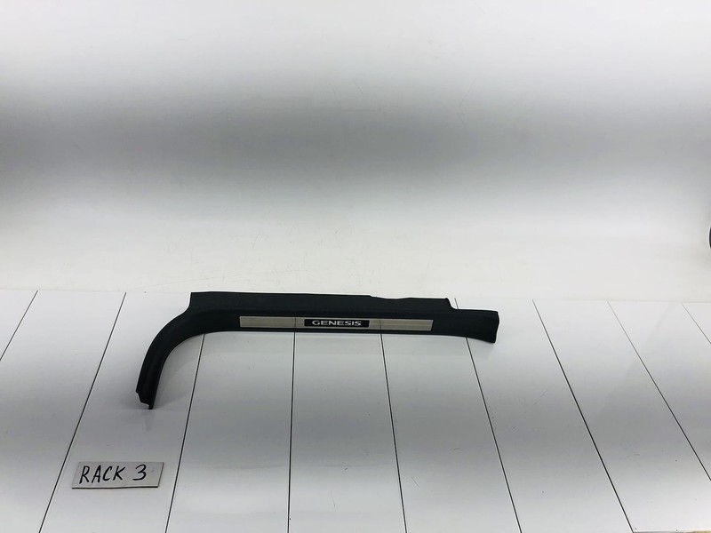 09-14 HYUNDAI GENESIS FRONT LEFT SIDE DOOR SILL SCUFF PLATE TRIM COVER OEM