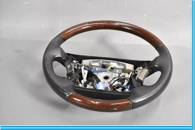 07-12 Lexus LS460 LS460L Leather Steering Wheel W/ Wood Trim OEM