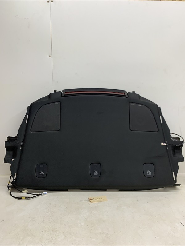 2017-2021 TESLA MODEL 3 REAR CONSOLE COVER W/SPEAKERS BLACK 1538903-00-B 234 S1