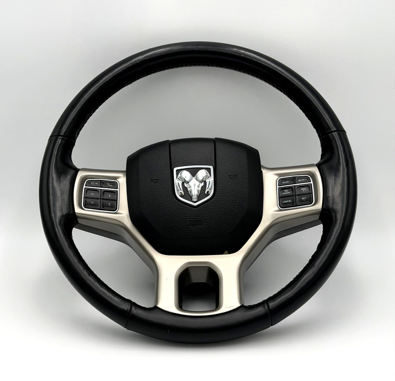 ✅ 2013-2024 RAM 1500-3500 CLASSIC OEM LARAMIE STEERING WHEEL LEATHER w/ HEATED