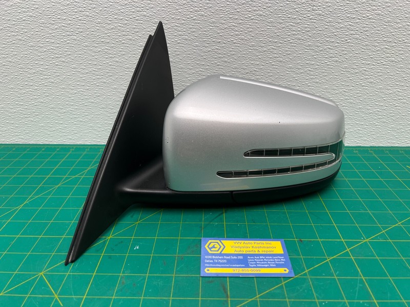 12-14 Mercedes W204 C-class LEFT SIDE REAR VIEW DOOR MIRROR Gray OEM