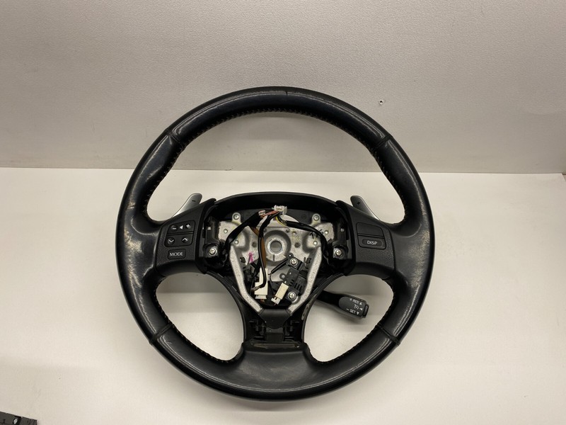 2006-2009 LEXUS IS250 STEERING WHEEL BLACK LEATHER OEM