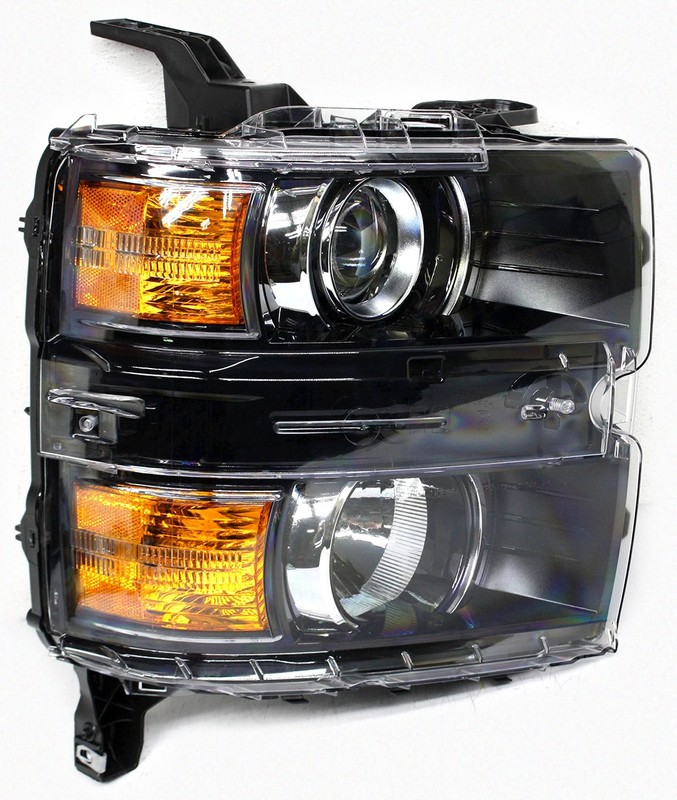 OEM Right Passenger Halogen Headlamp For Chevy Silverado 2500, 3500 Chrome Bezel