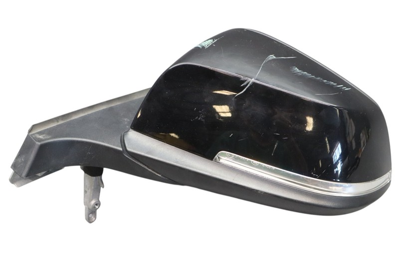 14-17 BMW I3 I01 Front Left Driver Side Rear View Door Mirror Assembly Black OEM