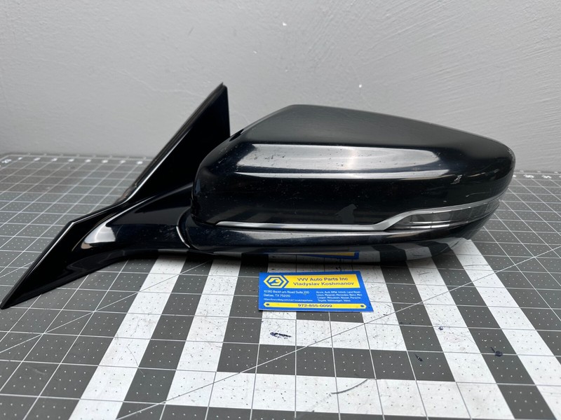 14-19 Cadillac CTS LEFT DRIVER SIDE REAR VIEW DOOR MIRROR Black OEM