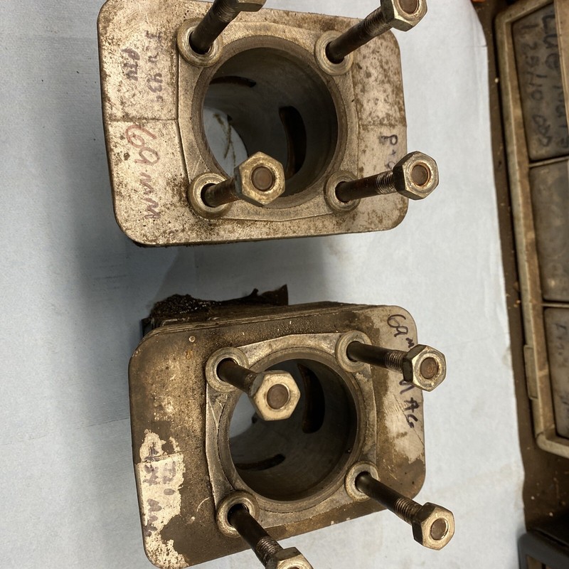 1970 VintageSnowmobile JLO ROCKWELL 434 Motor Cylinder Jugs
