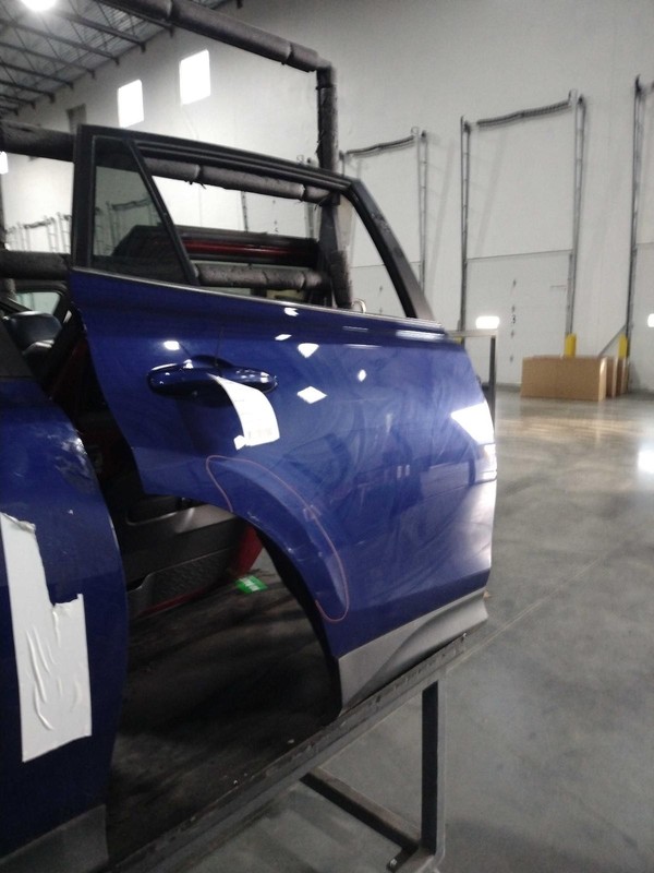 2015 Toyota RAV4 Rear Right Door Blue OEM Used 116k Miles NJ25-25414-642877