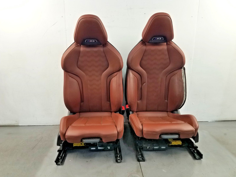 2023 BMW M3 Comp xDrive G80 Tan Leather Heat / Cool Front Seat Set - * #8965