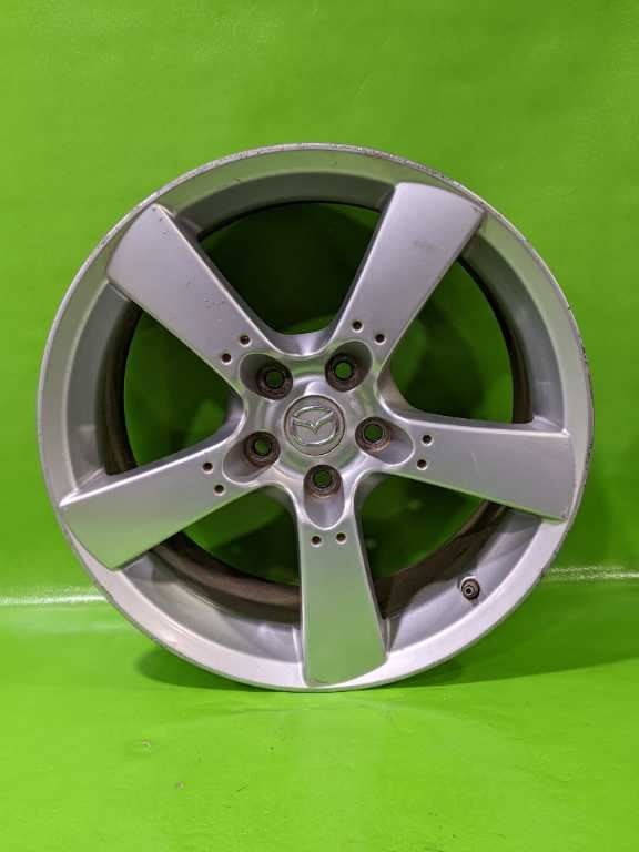 04-08 MAZDA RX8 18X8 5 SPOKE 18" POLISHED WHEEL RIM OEM R354