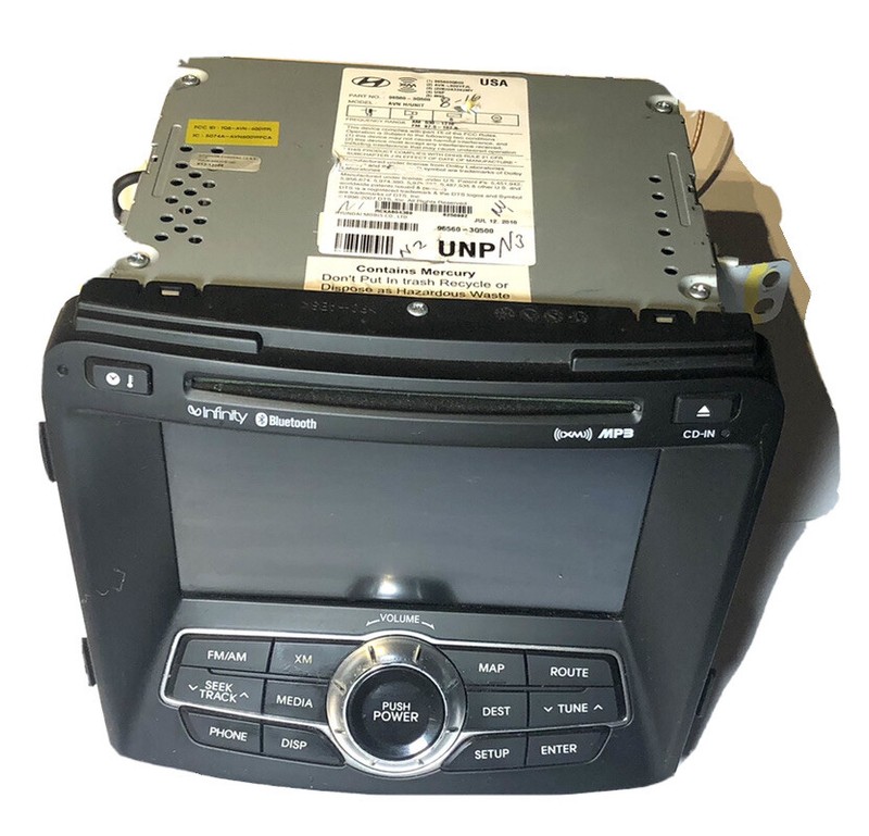 11 12 13 14 HYUNDAI SONATA RADIO DISPLAY RECEIVER AM-FM-CD 9656030706 OEM