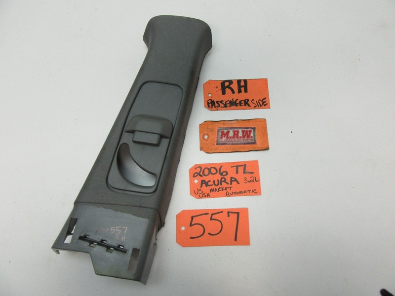 TL RIGHT TOP PILLAR POST ADJUSTER HINGE SEAT BELT COVER TRIM PANEL DOOR RH RF R