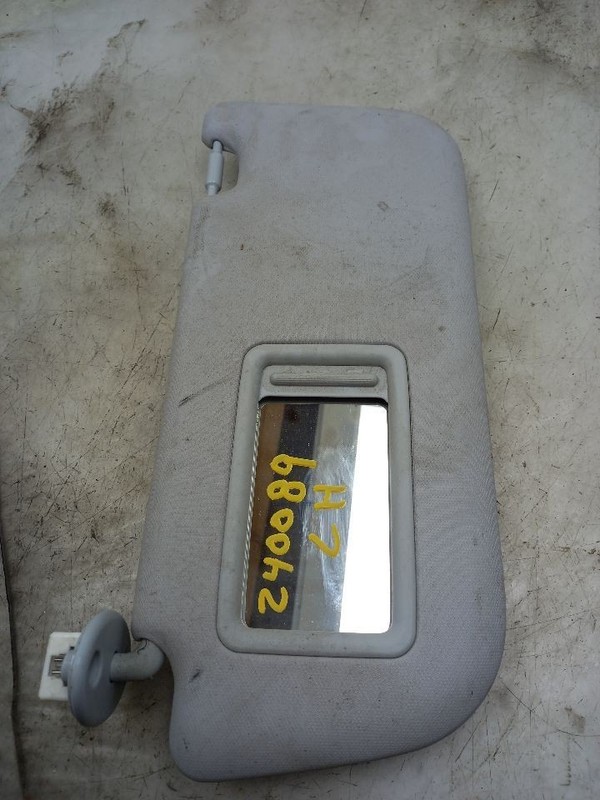 19 TOYOTA PRIUS L DRIVER LEFT SUN VISOR GRY-FC20