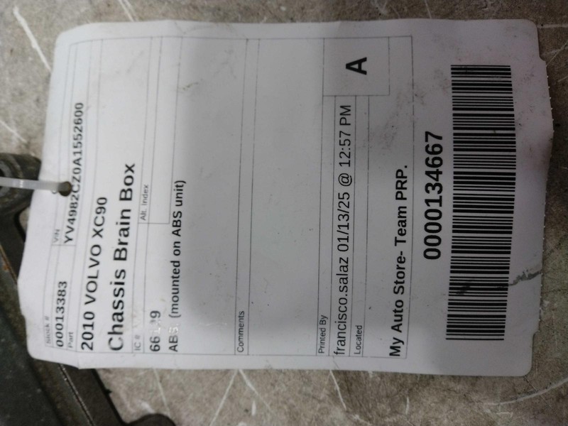 2010 Volvo XC90 ABS Control Module OEM 30683534 Black 155k Miles