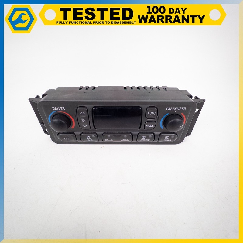 97-04 CHEVROLET CORVETTE C5 HVAC HEATER AC CLIMATE CONTROL SWITCH PANEL OEM
