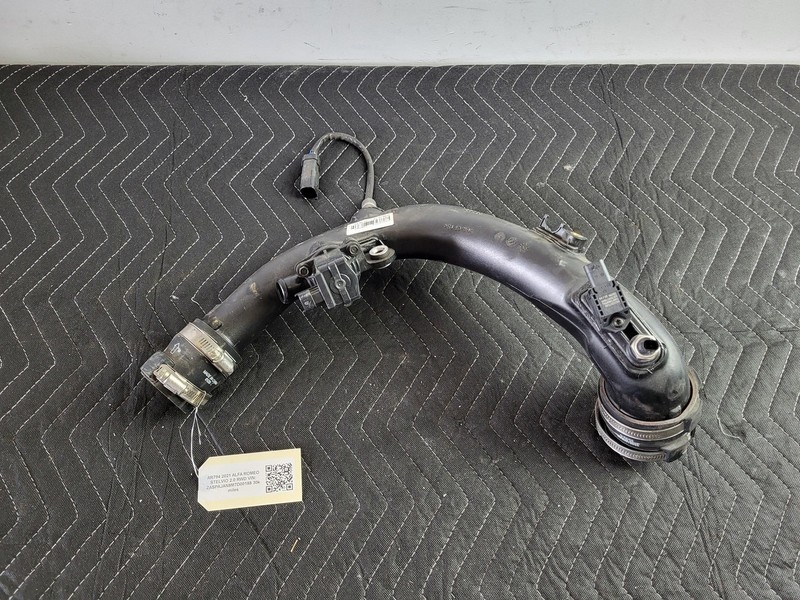 Used Oem Alfa Romeo Intercooler Intake Air Hose Pipe Tube 2.0L 2018-2024 Stelvio